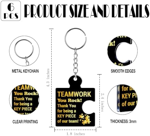 Team Appreciation Gifts Bulk for Coworkers Employee Staff Keychains - Image 2