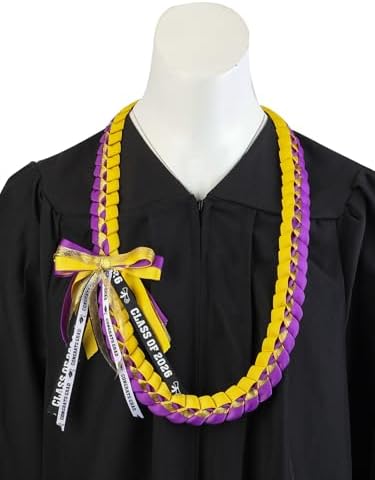 TFTAFAN Graduation Ribbon Lei Graduation Leis Necklace Class of 2026 Graduation Necklace Braided Necklace Graduation Gift Party Accessories for Women and Men - Image 5