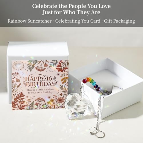 Hegelda 16th Birthday Gifts Decorations for Girls Boys Crystal Suncatcher - Image 2
