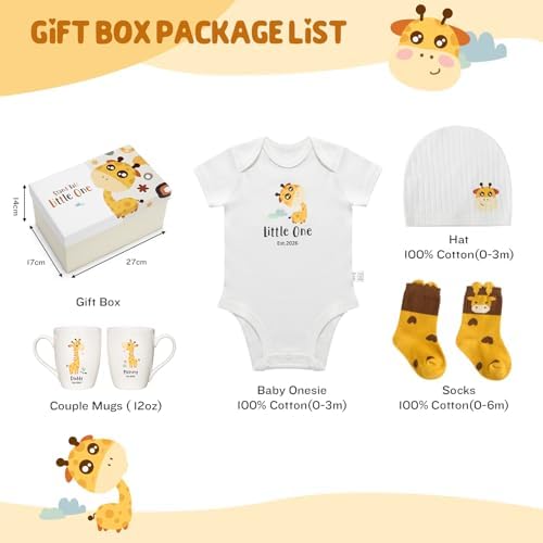 AW BRIDAL Baby Gift Baskets Boys Girls Shower, Giraffe Gender Reveal Gifts - Image 3