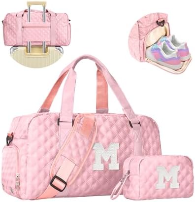 Dance Duffle Bag Women Girls Gift Letter Carry on bags, Gift for 8-18 Girls by Elilier