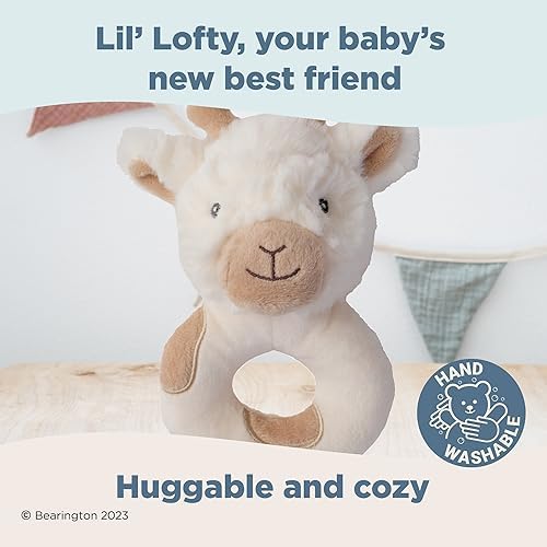 Bearington Collection Lil' Lofty 5.5 in Giraffe Baby Rattle - Baby Wrist Rattles - Plush Rattles Gift for Newborn - Image 5
