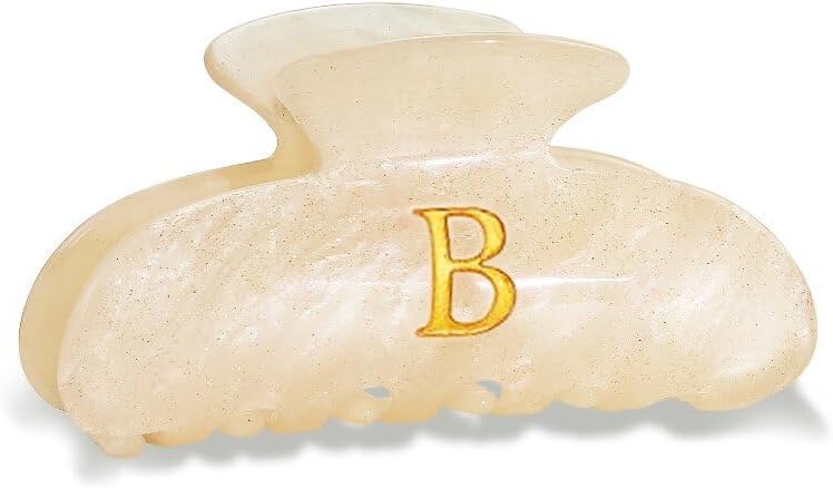 Back to School Gifts for Girls - Fashion Glitter Initial Claw Clips by Fohufo