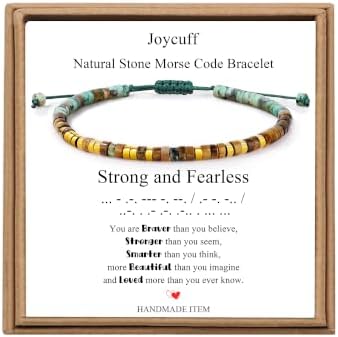 JoycuFF Morse Code Bracelets Christmas Birthday Gifts for Women Her by Joycuff