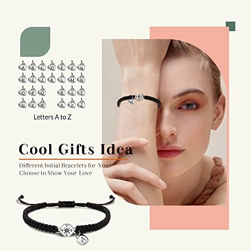 2026 Graduation Gifts, Graduation Gift for Her High School College Graduation Gifts for Teen Girls 5th 8th Grade Masters Degree Grads Initial Bracelets for Women Letter A-Z Charm Bracelet Daughter Niece Granddaughter Girlfriend Jewelry - Image 2
