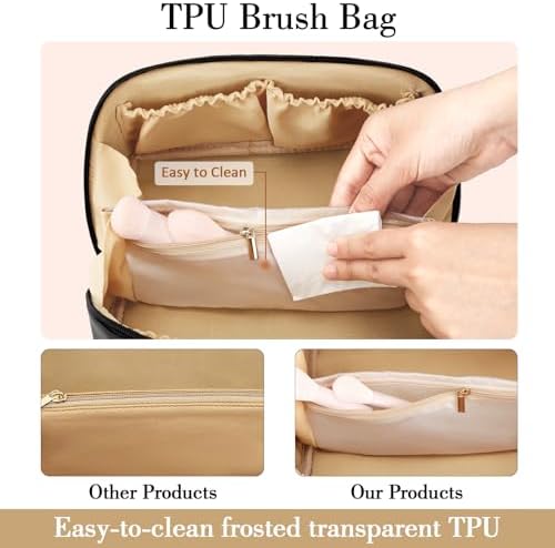 Initial Makeup Bag Personalized Gift for Women Teen Girls - Image 6