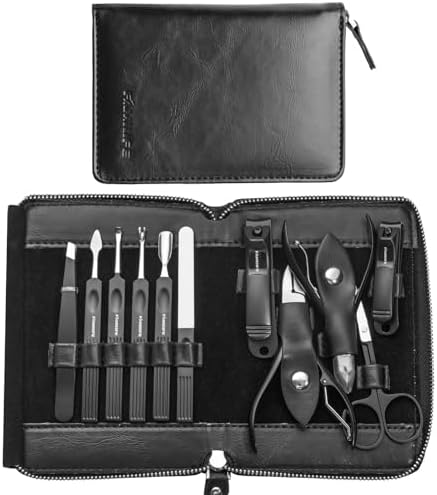 FAMILIFE Stainless Steel Manicure Set 11-in-1 Professional Nail Clipper Kit by FAMILIFE