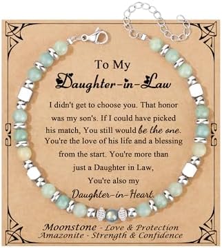 Gifts for Women Moonstone Bracelet, Amazonite Imperial Jasper Bracelets by Joycuff