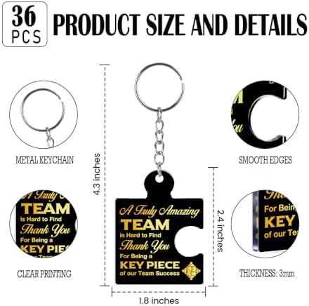 Team Appreciation Gifts Bulk for Coworkers Employee Staff Keychains - Image 2