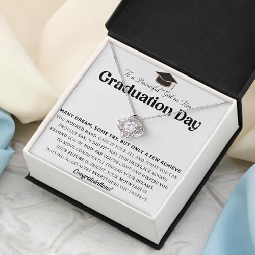 Graduation Necklace for Her 2026 – Inspirational Sterling Silver Necklace with Message Card & Gift Box, Graduation Gifts for Women, Daughter, Girlfriend, Sister, College & High School Grad - Image 3