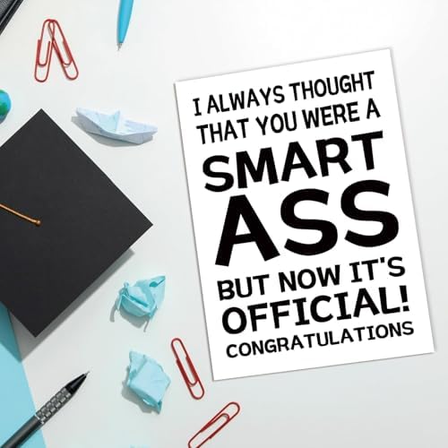Funny Graduation Card Gift for Him Her, High School & College Graduation Card, Congratulations Card for Men Women - Image 6