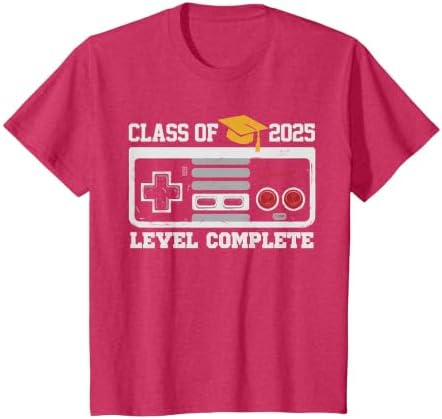 Class of 2025 Level Complete Video Gamer Senior Graduation T-Shirt by Unknown