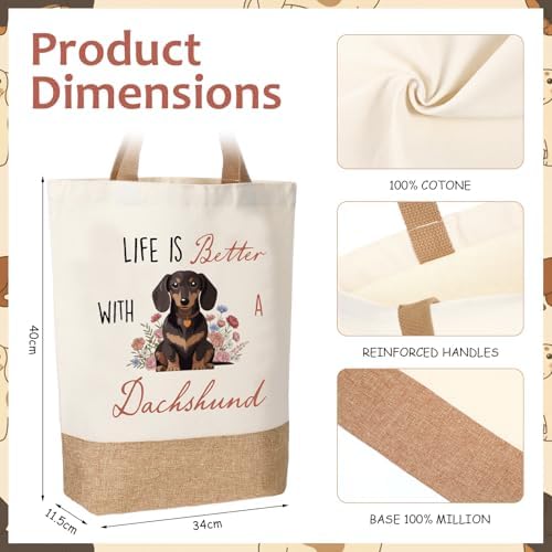 Sadnyy 6 Pcs Dachshund Gift Sets for Women, Unique Dachshund Gift Set - Image 4