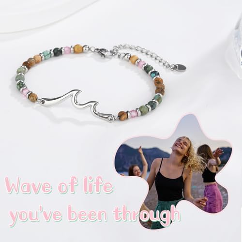 Wave Bracelets Gifts for Women, Birthday Graduation Christmas Jewelry Gifts for Daughter Granddaughter Best Friend Sister - Image 3