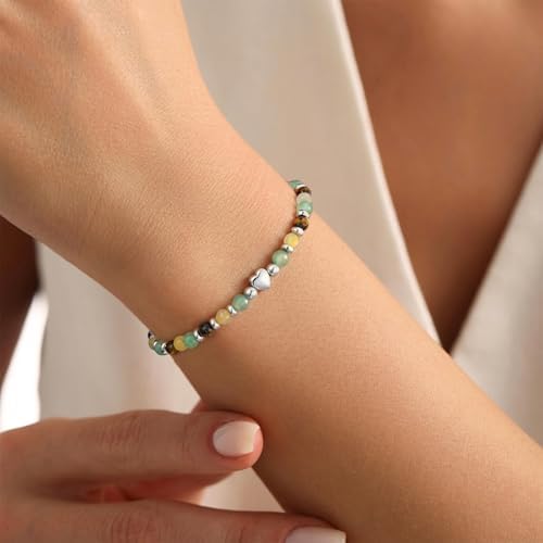 2026 Graduation Gift for Her, Graduation Bracelet Natural Stone Beads Bracelets Middle High School College 5th 8th Grade Grad Jewelry Gifts for Women Girls - Image 3