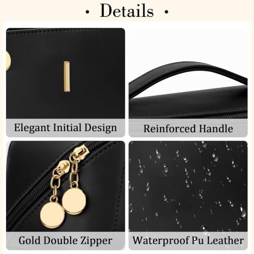 Initial Makeup Bag Personalized Gift for Women Teen Girls - Image 4