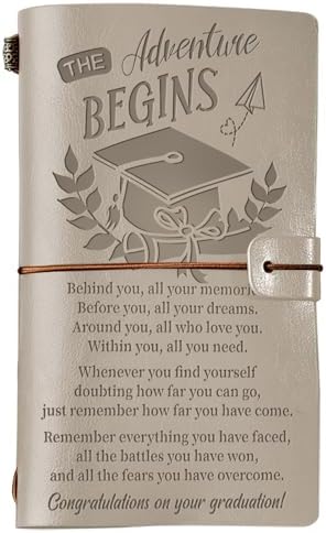 PRSTENLY Graduation Gifts Leather Journal, Graduation Gifts for Hers Him by PRSTENLY