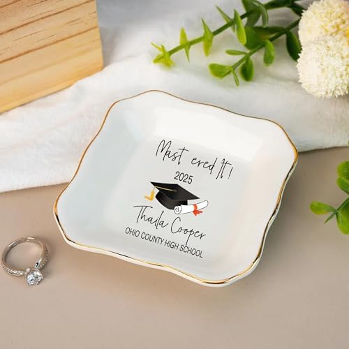 IZI POD Personalized Graduation Gifts for Her, Graduation Jewelry Dish, A Sweet Ending to a New Beginning, Gradua Senior Class of 2026, Gifts for Her, Women, Best Friends /6 - Image 4