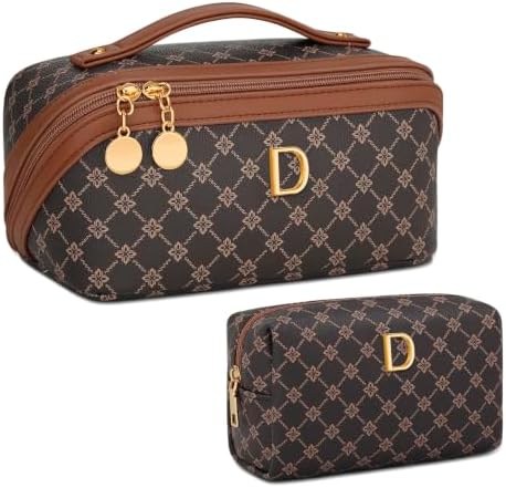 Initial Makeup Bag Personalized Gift for Women Teen Girls by Unknown