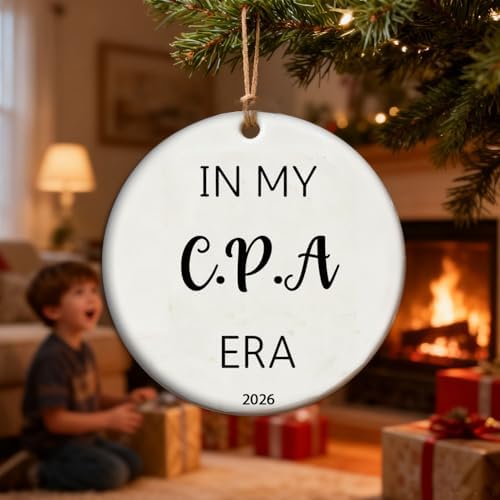 Professional CPA Accountant Ceramic Keepsake, in My CPA Era Achievement Gift, Inspirational Auditor and Tax Professional Memorial - Image 2