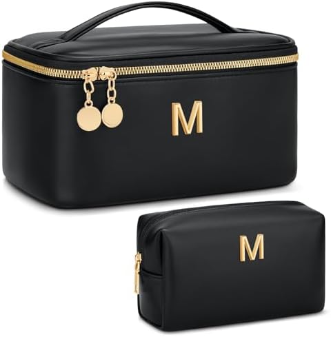 Personalized Initial Travel Makeup Toiletry Bag Gifts for Women by Unknown