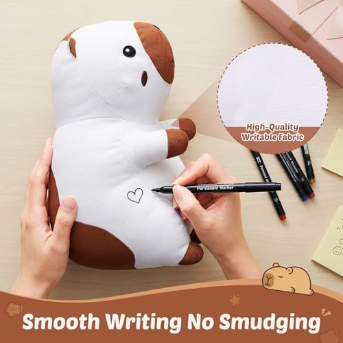 Blank Capybara DIY Toys Make Your Own Stuffed Holiday Plush Gifts Stuffed Teddy Animal for Graduation Birthday Friends Gift(Capybara) - Image 4