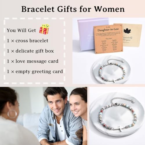 Christian Gifts for Women Girls, Religious Cross Bracelet - Image 4