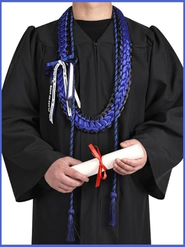 TFTAFAN Graduation Leis and Graduation Honor Cords Class of 2026 Graduation Ribbon Lei Graduation Necklace Braided Necklaces gift for Student Gifts Party Supplies - Image 2