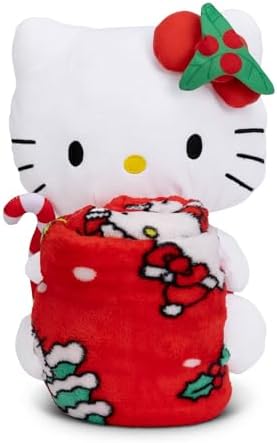 Hello Kitty Gifty Kitty Character Hugger Pillow & Silk Touch Throw Blanket Set 40x50 Inches - Image 2