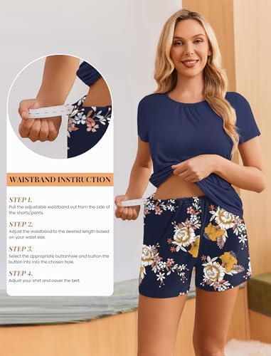 Ekouaer Maternity Nursing Pajamas Set 3 Piece Postpartum Breastfeeding Pjs - Image 4
