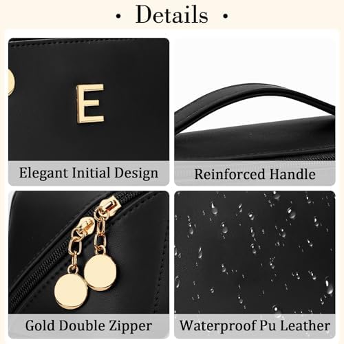 Initial Makeup Bag Personalized Gift for Women Teen Girls - Image 4