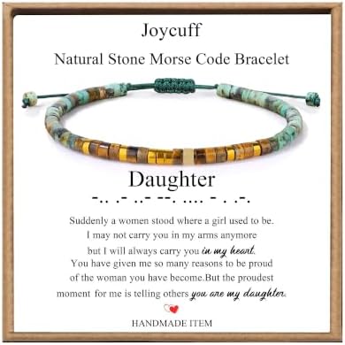 JoycuFF Morse Code Bracelets Christmas Birthday Gifts for Women Her by Joycuff