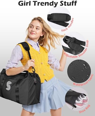 Gifts for Daughter, Initial Travel Duffel Bags, Sports Bags - Image 6