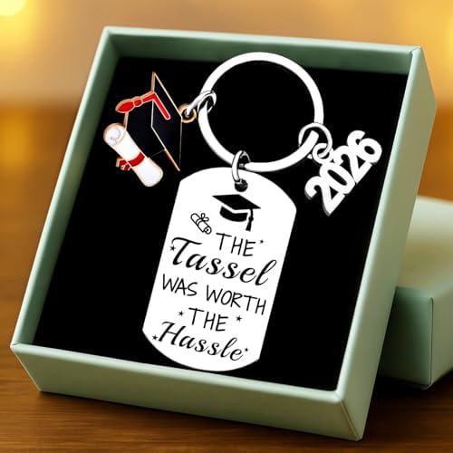 Class Of 2026 Graduation Gifts for Her Him Best Graduate Keychain Seniors Masters Nurses College Highschool Grad Presents - Image 2
