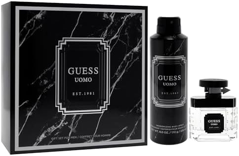 Guess Uomo by Guess for Men - 2 Pc Gift Set 1.7oz EDT Spray, 6oz Deodorizing Body Spray - Image 3