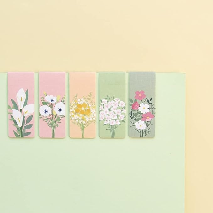 Monolike Magnetic Bookmarks Flower for You Ver.1, Set of 5