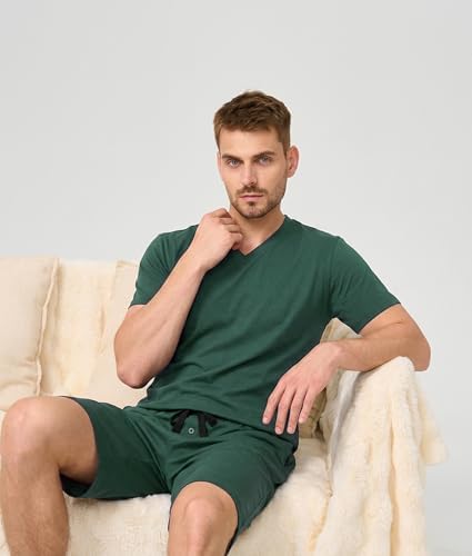 BAMBOO COOL Mens Pajama Set Lightweight Sleepwear Pjs - Image 2