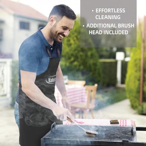 Kaluns Grilling Accessories, Dad Gifts for Fathers Day, Mothers Day Grilling Gifts, Heavy Duty Stainless Steel BBQ Tool Set for Outdoor Grill with Aluminum Case and Apron, Birthday Gifts for Men - Image 6