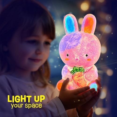 Paint Your Own Bunny Lamp Kit, Crafts for Kids Ages 6-12, Gifts for Girls - Image 5