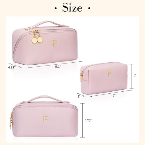 Initial Makeup Bag Personalized Gift for Women Teen Girls - Image 5