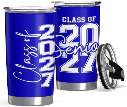 Class of 2027 Senior Night Gifts for Men Women 20oz Seniors Year Tumbler by Konijoyce