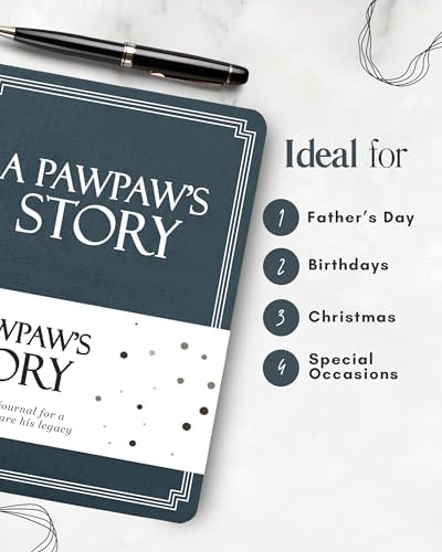 Pawpaw's Life Story Journal (Hardcover): A Meaningful Keepsake for Pawpaw to Share His Journey and Memories, Book Includes 250+ Prompt, Sentimental Gift for Father's Day, Birthday & Christmas - Image 5