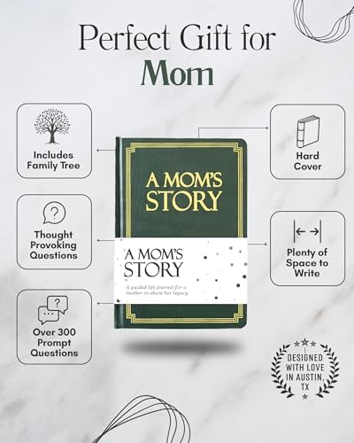 Mom's Life Story Journal (Hardcover): A Meaningful Keepsake for Mom to Share Her Journey and Memories, Book Includes 250+ Prompt Questions, Sentimental Gifts for Mother's Day, Birthday & Christmas - Image 2