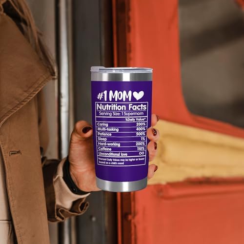 TEEZWONDER Birthday Gifts for Mom - 20 oz Stainless Steel Tumbler - Image 6