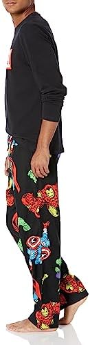 Amazon Essentials Disney | Marvel | Star Wars Men's Soft & Comfortable Flannel Pajama Sleep Sets - Image 4