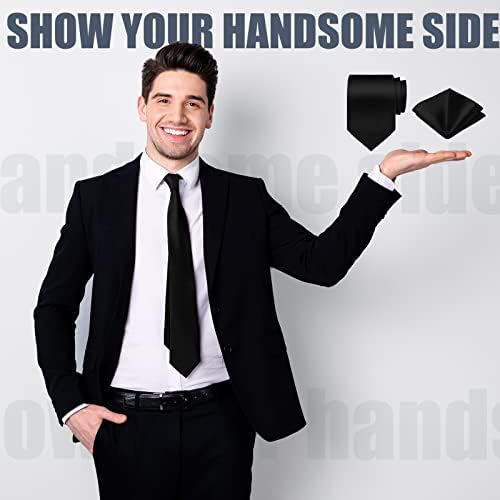 Zhanmai 48 Pcs Mens Ties and Pocket Square Set Satin - Image 4