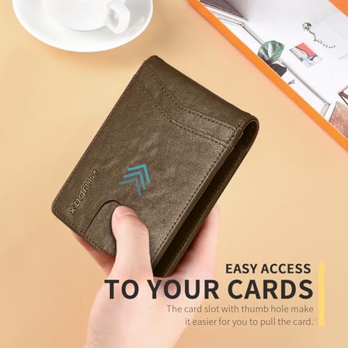 RUNBOX Wallet for Men -Slim Rfid Leather Mens Bifold Novelty Wallets 2 ID Window With Gift Box Men's Accessories - Image 4