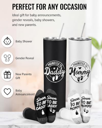 Patelai 4 Pcs New Parent Gift Set for Dad Mom Expecting Parents - Image 2