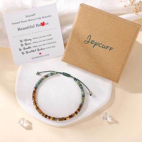JoycuFF Morse Code Bracelets Christmas Birthday Gifts for Women Her - Image 5