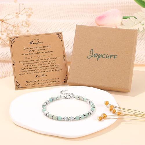 Gifts for Women Moonstone Bracelet, Amazonite Imperial Jasper Bracelets - Image 6